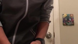 Black teen jerking off
