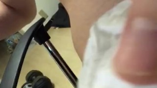 Japanese boy guy masterbation in his room