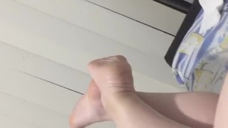 @tici_feet tici feet ig tici_feet feet with lilac toenails and soles