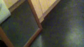 shooting a huge fountain of cum across the kitchen