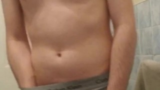 wanking in my bathroom