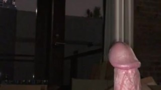 Big cock explodes without stroking