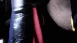 Sc Kyle Butler sucks black dildo for black daddy