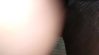 BBW fucks her pussy in the shower till she pee's 
