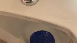 Public bathroom piss