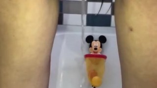 Rear view pee