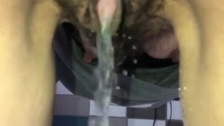 Rear view pee