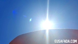 Botando a preciosa pra tomar um sol