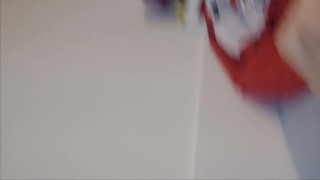 cute twink shoots HUGE load all over his body