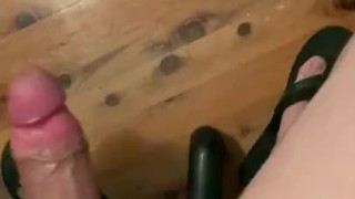 Masturbation with almost broken sex hole with sperm