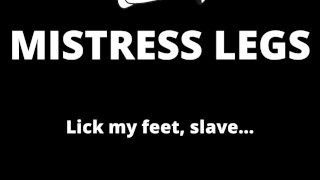 Lick my feet, slave! (portrait oriented)