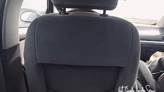 Uber fantasy: testing the uber driver on a public highway. Yoga pants