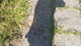 Mansturbate penis in the sun