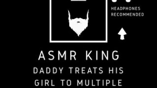 ASMR - Multiple Cumshots over ass, pussy & face. Audio clip/moaning for her