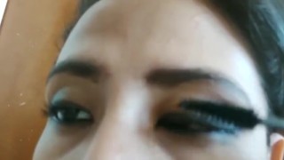 Maquillandome para ir a Trabajar