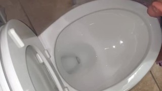 Tired boy. Long piss.