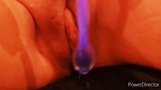 Shocking Masturbation Pussy Play with Kinklabs Shocker Wand 