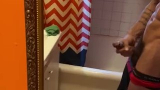 Sexy handsome guy wit hot body spits fat LOAD
