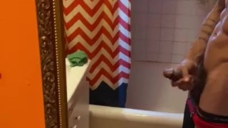 Sexy handsome guy wit hot body spits fat LOAD