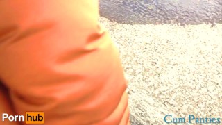 REAL PUBLIC CUM PANTIES