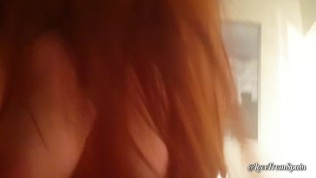 Pov | Big Tits Redhead Female Orgasms and Little Squirt | Lovefromspain 