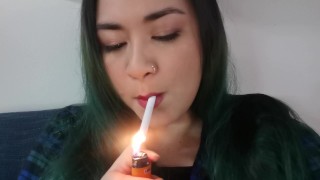 Smoking Fetish MissDeeNicotine Lipstick Love