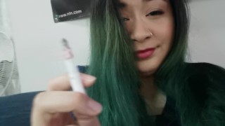 Smoking Fetish MissDeeNicotine Lipstick Love