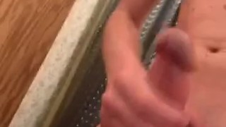 Turned on masturbating before I shower