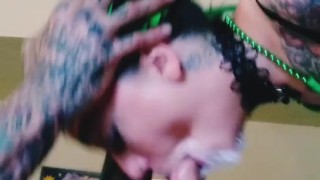 St. Patrick's day creamy facefucking THROATPIE SURPRISE messy (angle 2)