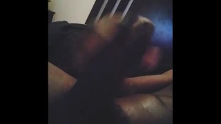 Jerkin My Big Black Dick