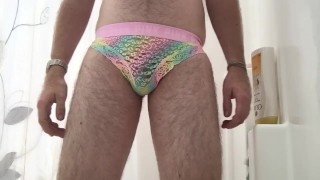 I pee in my panties and suck them dry