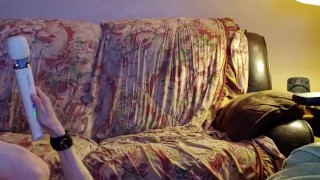 Slave is allowed to edge itself to a caged orgasm