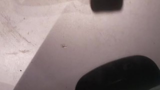 Huge Cumshot While Watching Porn on my truck