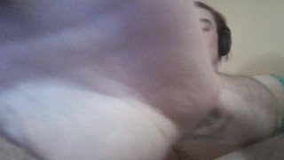 26 yo twink jacking off and eating cum
