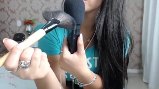 SFW ASMR Intense Microphone Brushing ♥ Sticky Tape ♥ Mouth Sounds! ♥