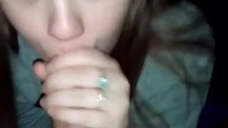 Collage babe begs to swallow my cum 