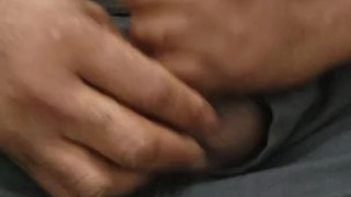 On the toilet jacking off