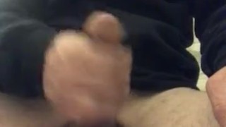 Stroking my cock