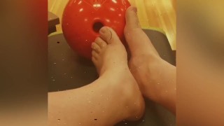 Bowling - Bowling Alley - Foot Massage Teaser - Foot Fetish