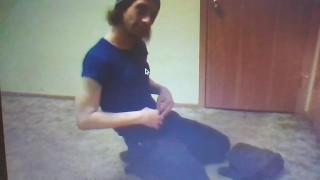 Dirty Slutt Whore Peeing On Towel; Refilm Via Phone, 1st File Had Bad Codec