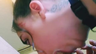 Hot loud sloppy deep THROAT PIE