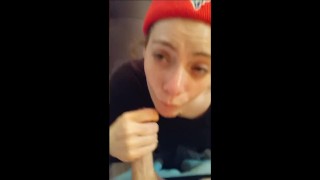 Pats Fan Gives POV Blowjob in Tribute to the GOAT