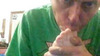 Self foot worship