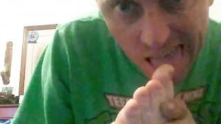 Self foot worship