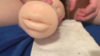 【Uncensored FullHD】masturbation with big dick using toy 3 cums 3/19