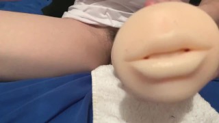 【Uncensored FullHD】masturbation with big dick using toy 3 cums 3/19