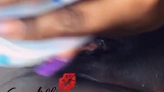 Wet Ebony Pussy in the sun