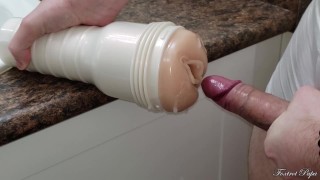 Smooth Cock Fucking Riley Reid tight FleshLight - White Underwear 