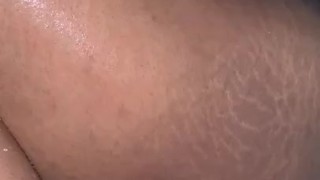 Teen rides dildo and cleans feet in shower 