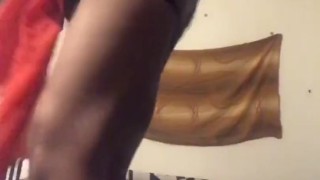 casual wine, Caribbean, Afrobeat winding waist, twerk, ass, topless dance